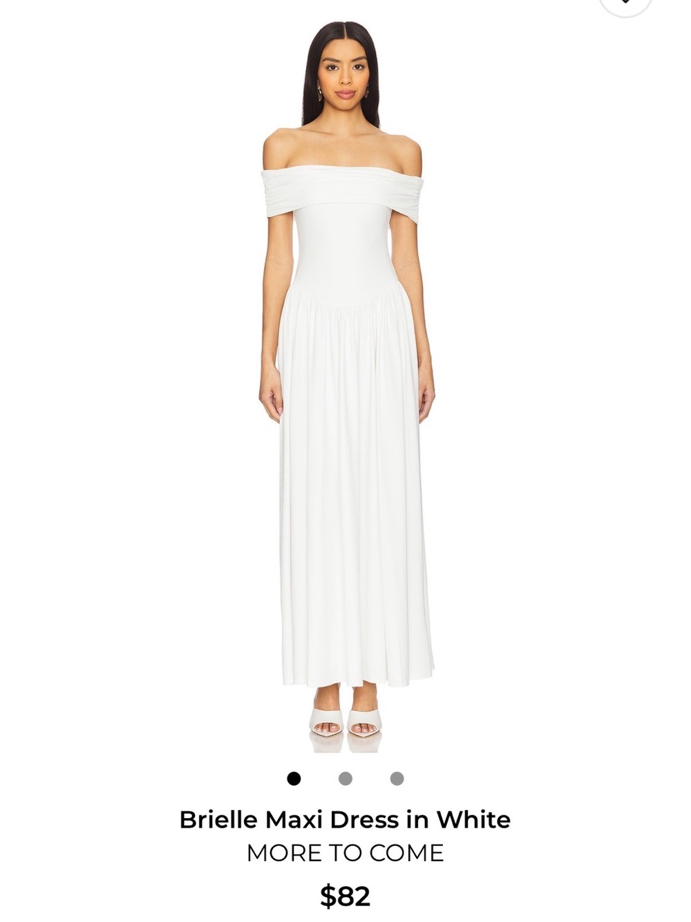 Brielle Off-Shoulder Maxi Dress — White